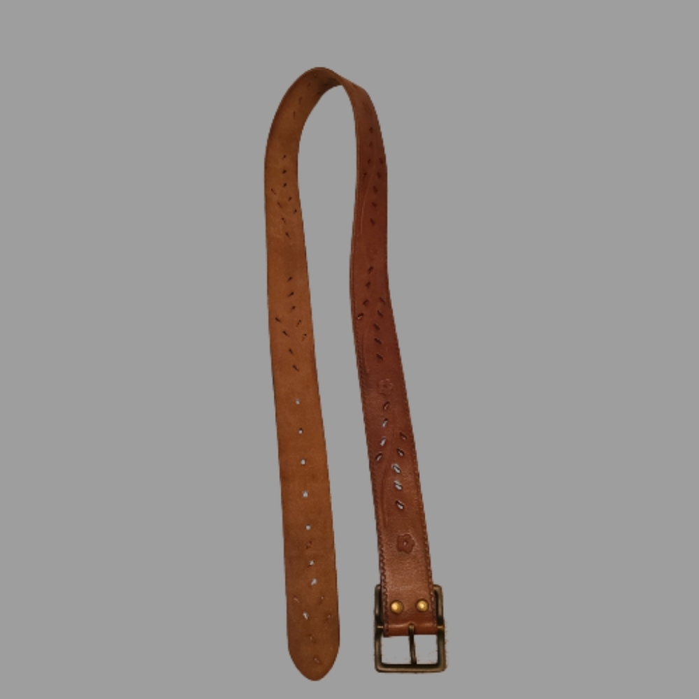 AEROPOSTALE 1L914 TOOLED and Stamped LEATHER BELT